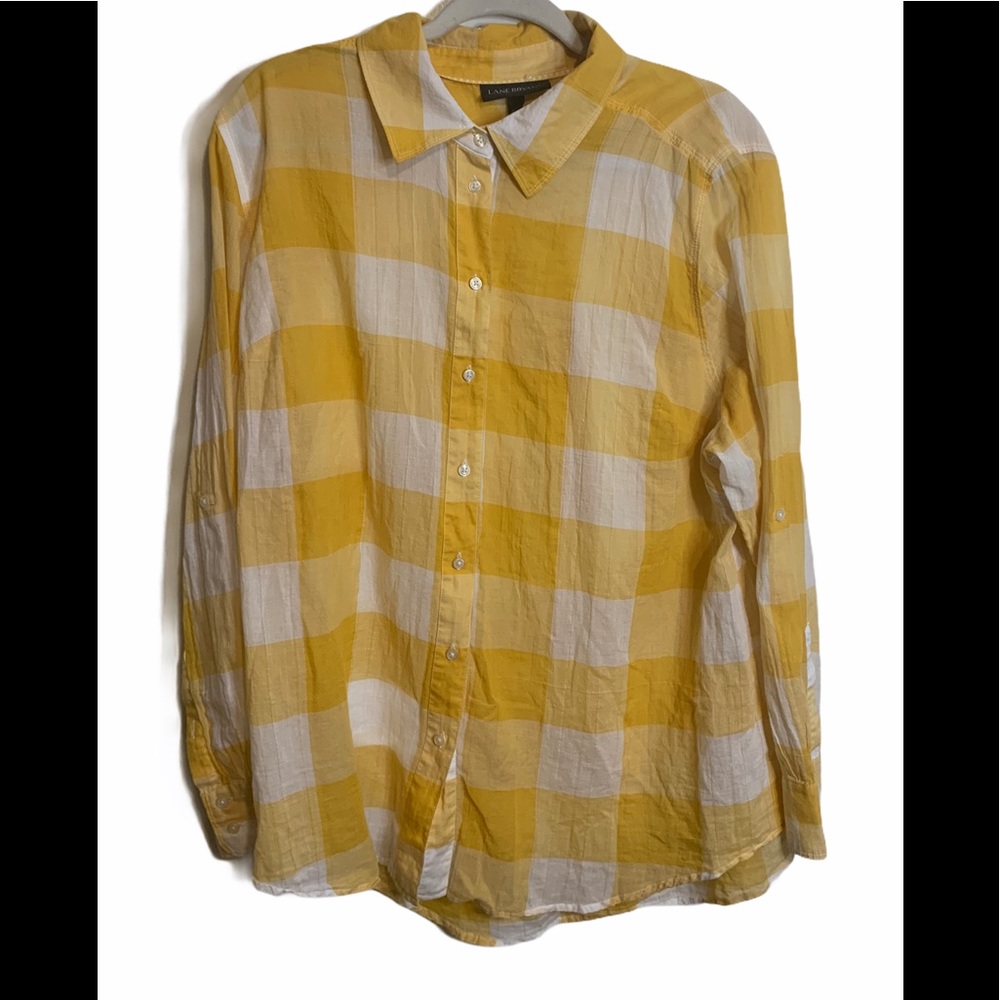 Lane Bryant Plus Size Plaid Button Down Top 18/20